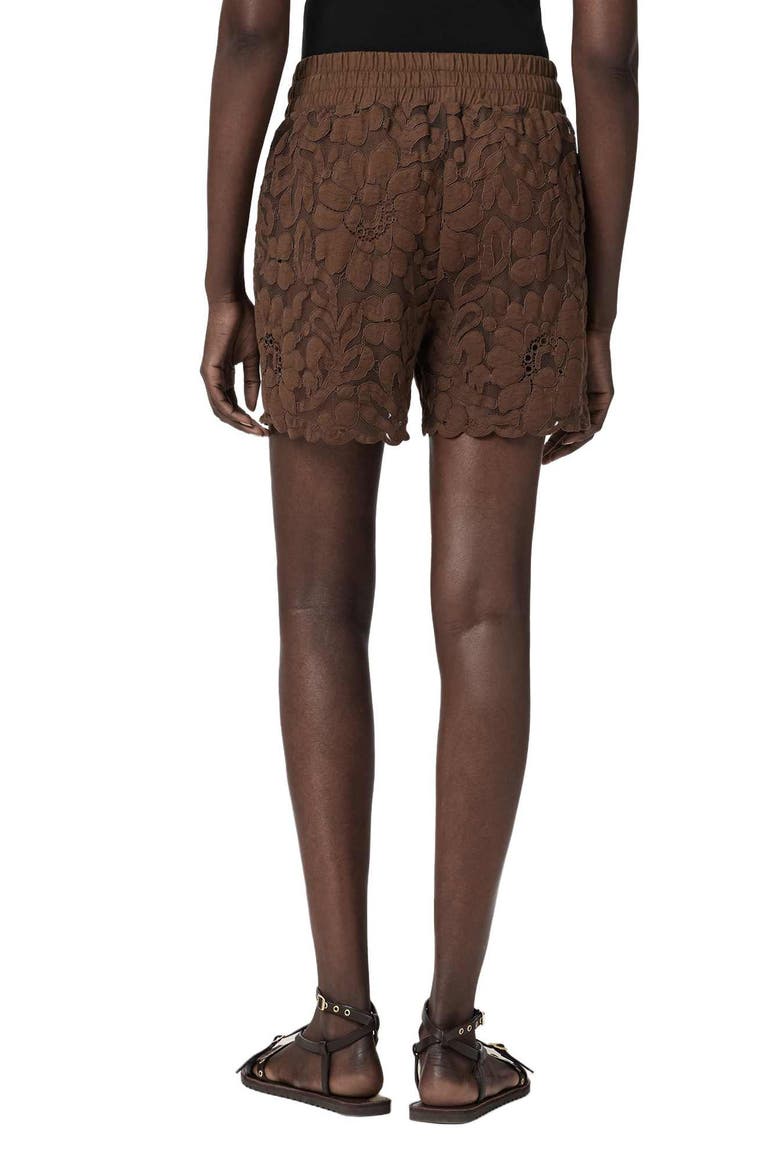 Amelie Lace Shorts, Alternate, color, BITTER BROWN