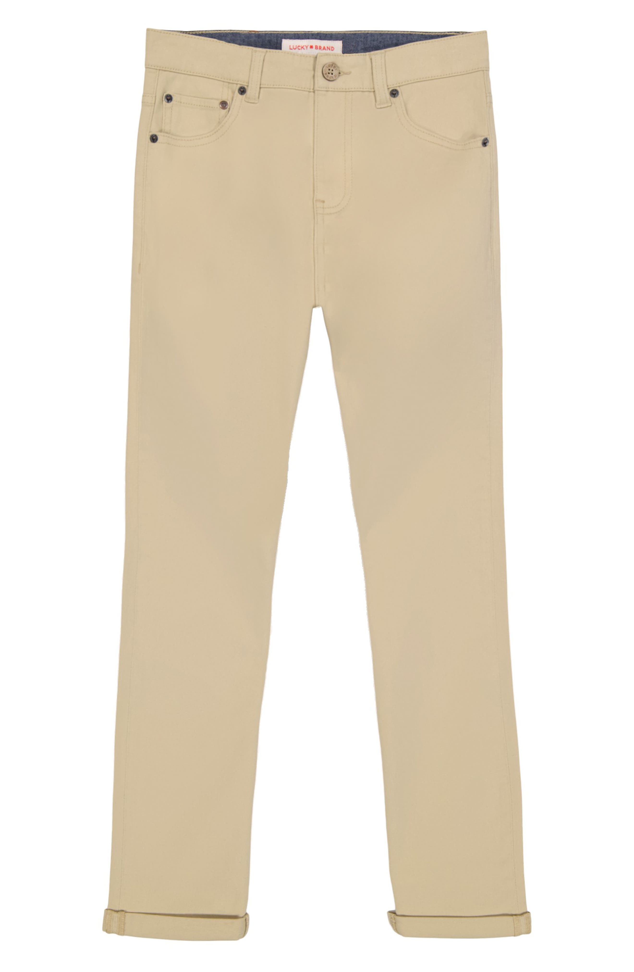 Lucky Brand Kids' Slim Fit Five-Pocket Twill Pants