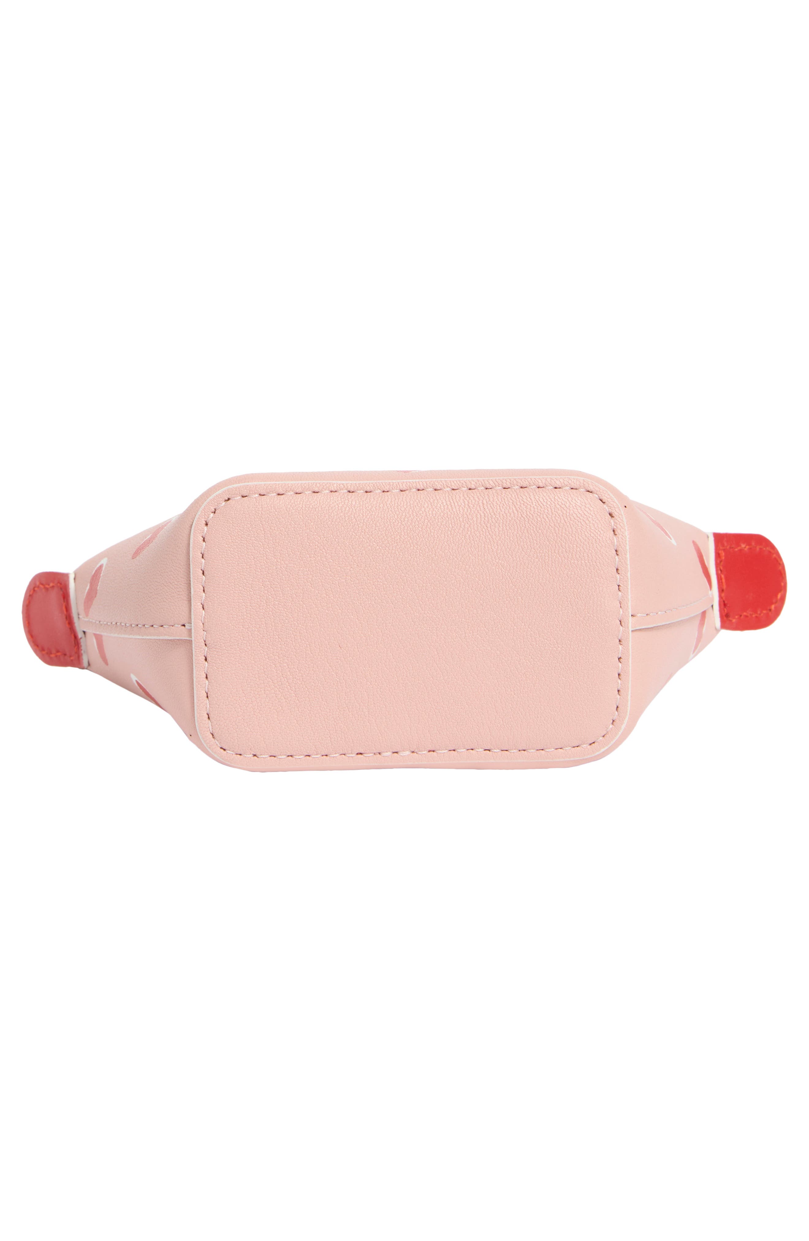 Longchamp Heart Print Nano Crossbody Bag, Alternate, color, 