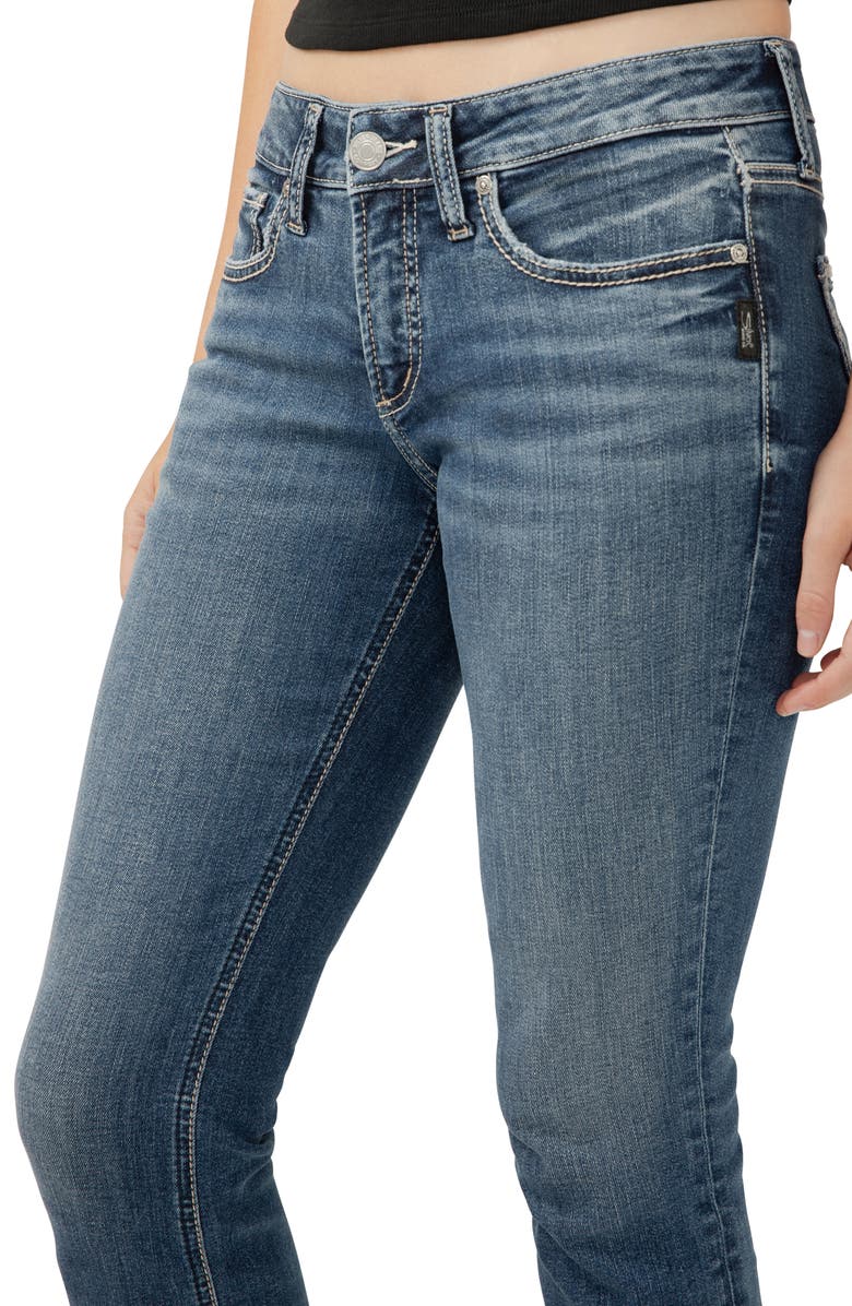 Silver Jeans Co. Britt Low Rise Capri Jeans, Alternate, color, Indigo