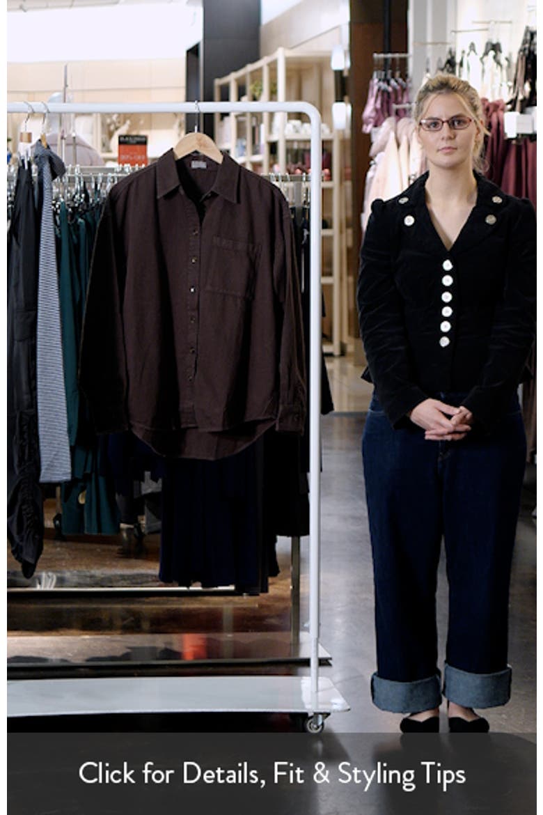 Sunfair Oversized Organic Cotton Denim Button-Up Shirt video