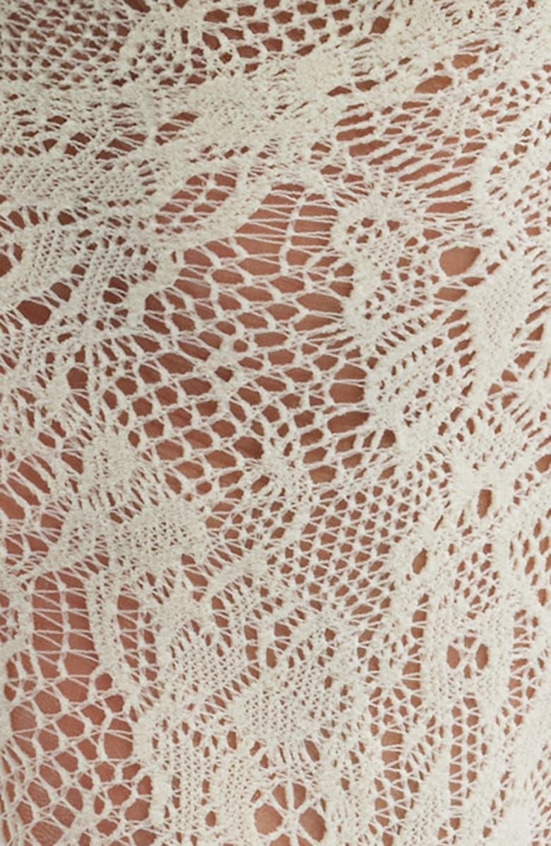 Casa Clara Evangeline Ruffle Lace Ankle Socks, Alternate, color, Ivory