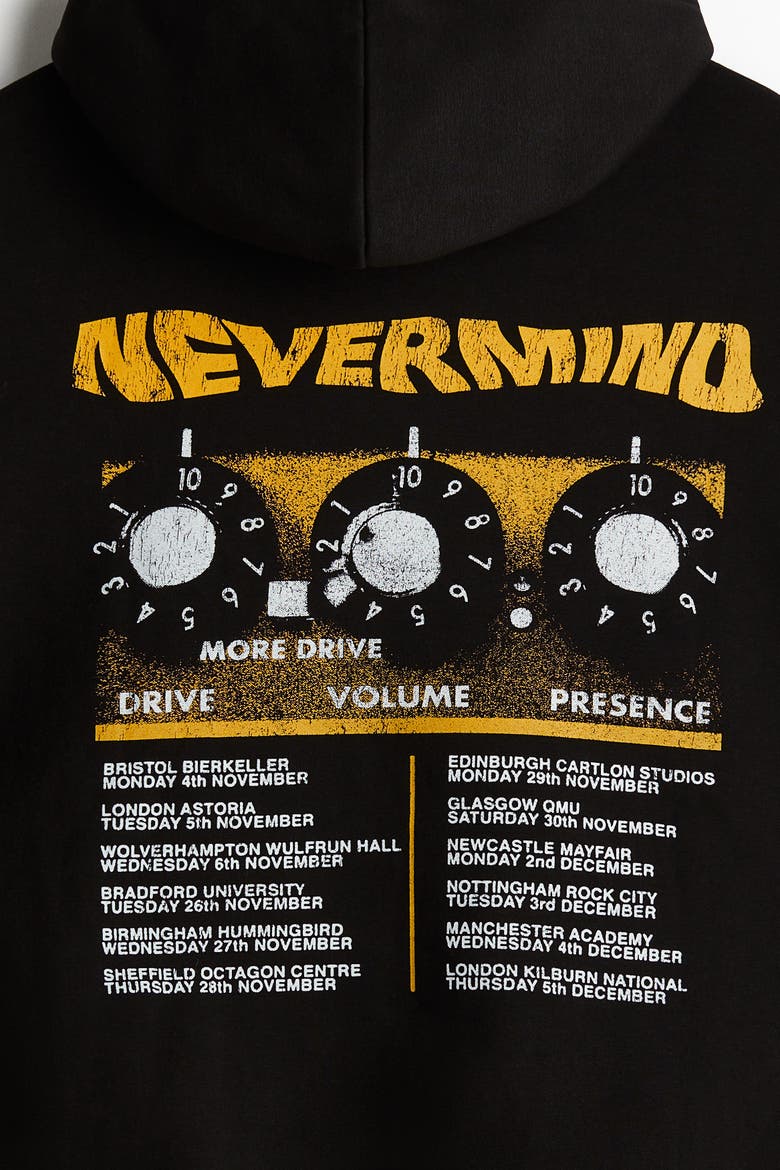 Loose Fit Hoodie, Alternate, color, Black/Nirvana