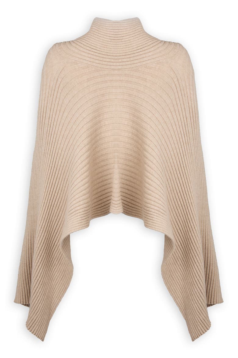 Drape Rib Wrap, Alternate, color, BEIGE