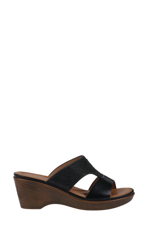 Gc Shoes Everi Wedge Sandal In Black