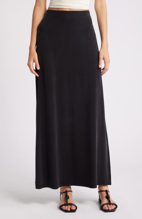 Drape Maxi Skirt
