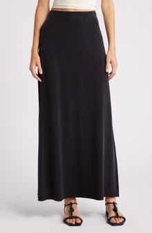 Drape Maxi Skirt