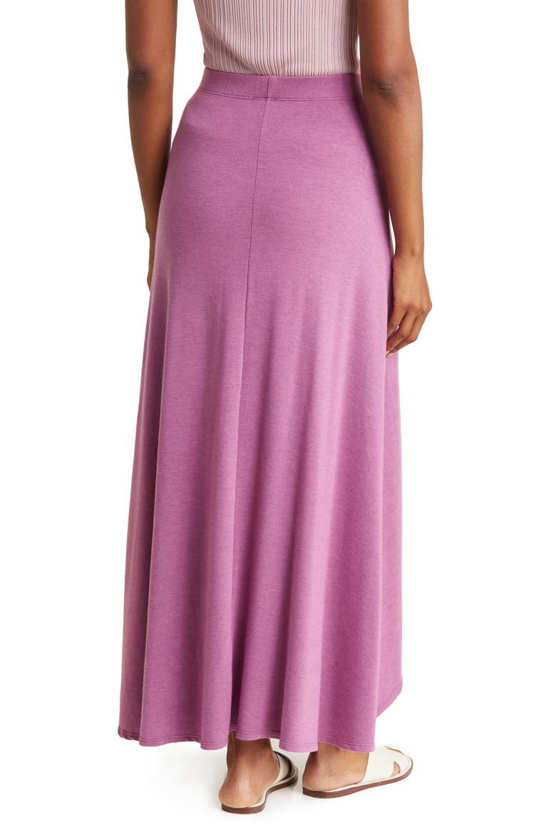 Asymmetric Hi-Low Skirt, Alternate, color, DAHLIA