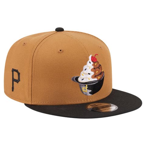 Men's New Era Khaki/Black Pittsburgh Pirates Ice Cream 9FIFTY Snapback Hat