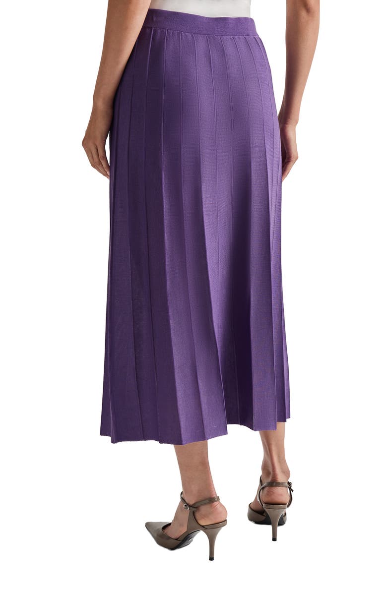 Misook Tonal Space Rib Knit A-Line Skirt, Alternate, color, 