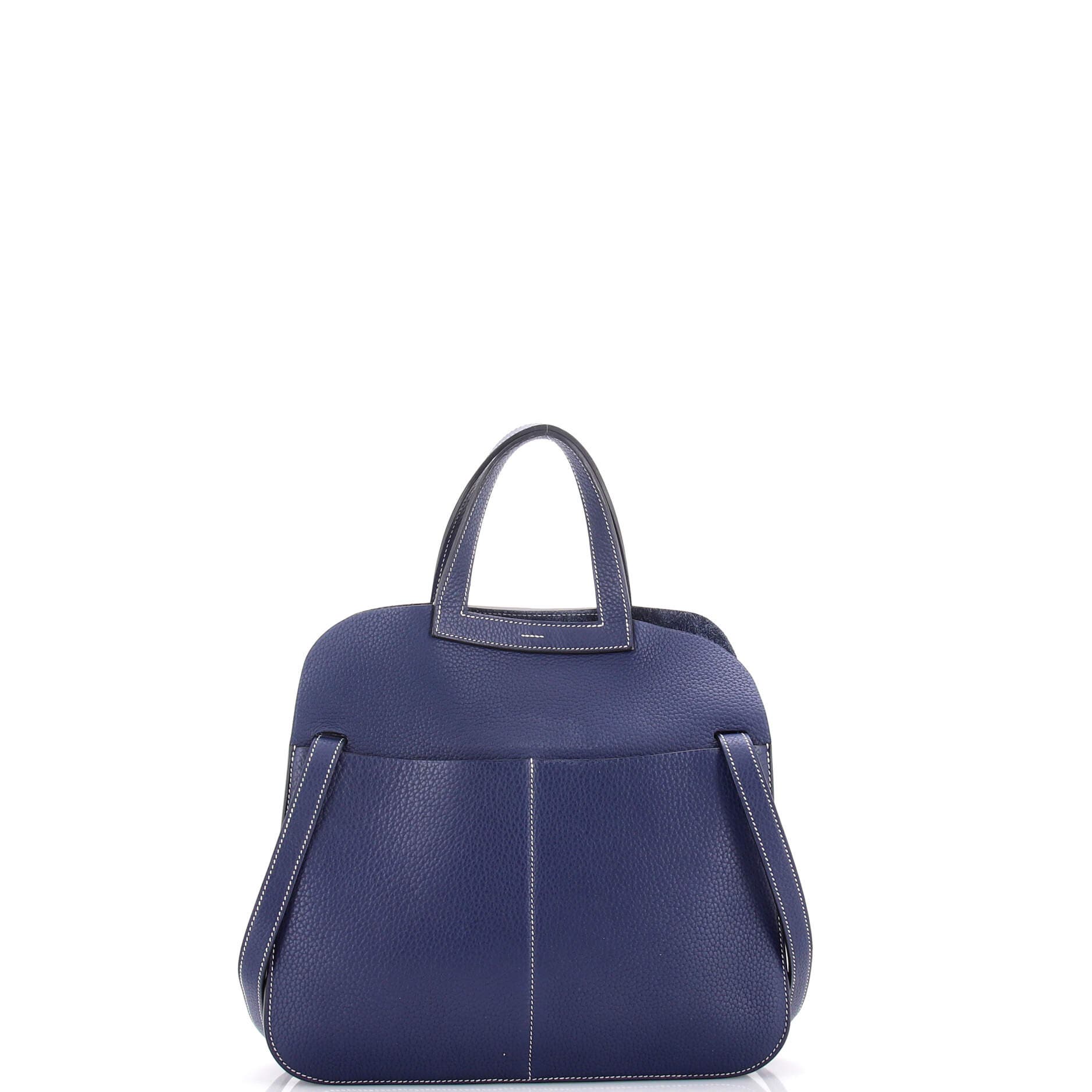 Pre-Owned Hermes Halzan Bag Clemence 31, Alternate, color, Bleu De Malte