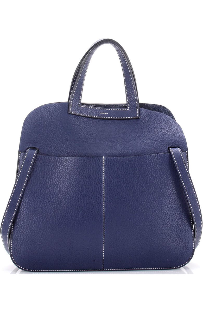 Pre-Owned Hermes Halzan Bag Clemence 31, Alternate, color, Bleu De Malte