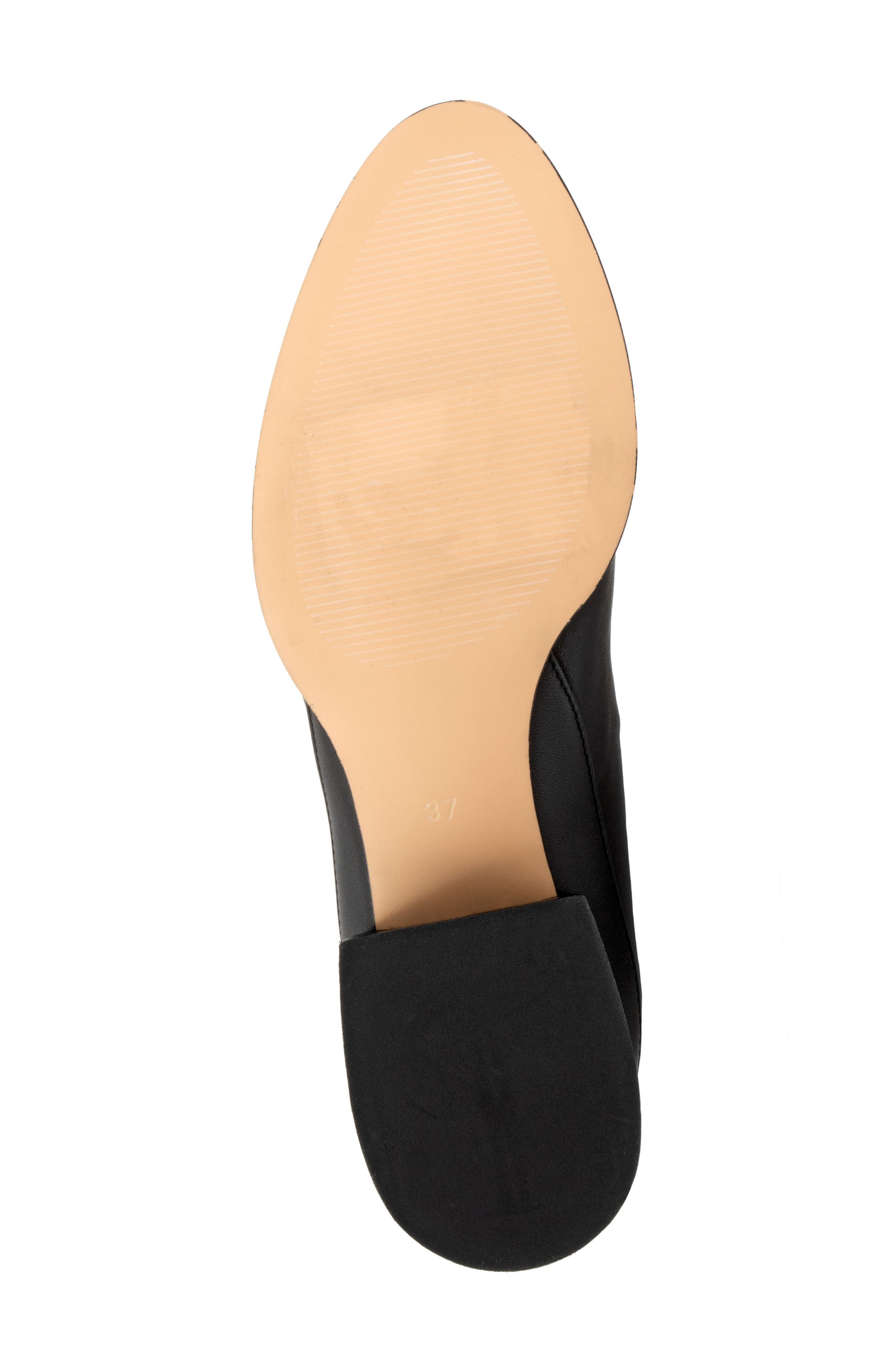 EOS FOOTWEAR Cast Leather Bootie, Alternate, color, Black