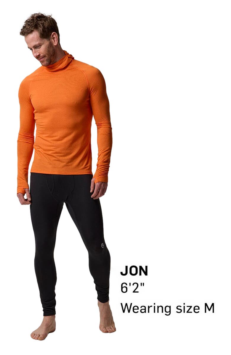 Backcountry Pines Micrrid Ultra-Lt Baselayer Balaclava Top - Men's, Alternate, color, Boundary Orange
