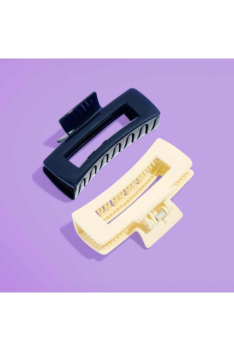 Rectangle Extra Grip Claw Clip, Alternate, color, Beige