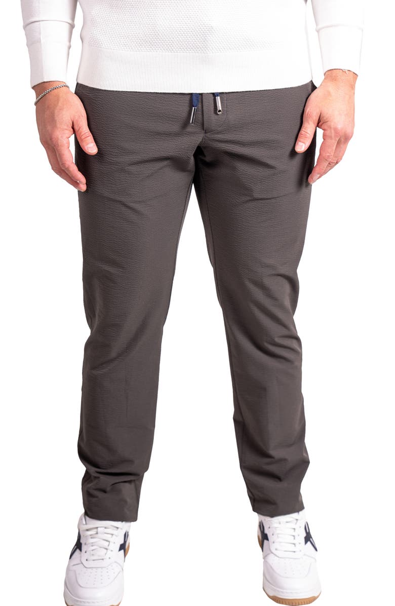 Maceoo ResistancePebble Grey Drawstring Pants, Main, color, Grey
