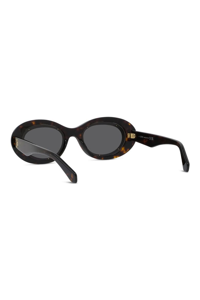 Anagram 54mm Oval Sunglasses, Alternate, color, DARK HAVANA / SMOKE