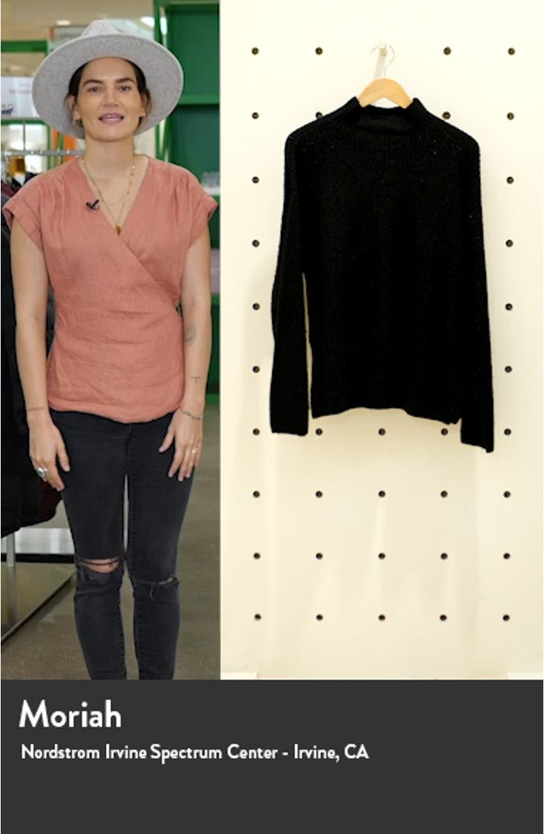 Claudia Oversize Shaker Stitch Sweater, sales video thumbnail