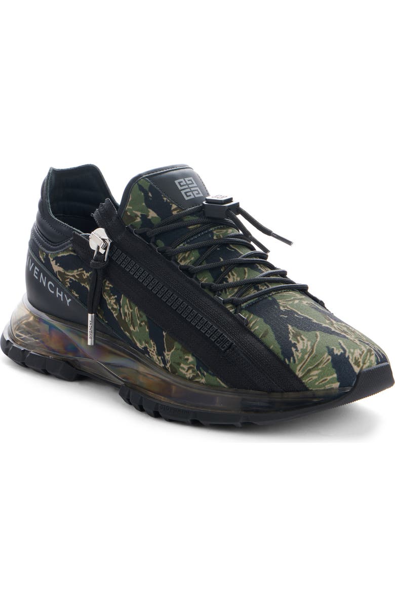 Givenchy Spectre Zip Runners Sneaker, Main, color, Black/ Khaki