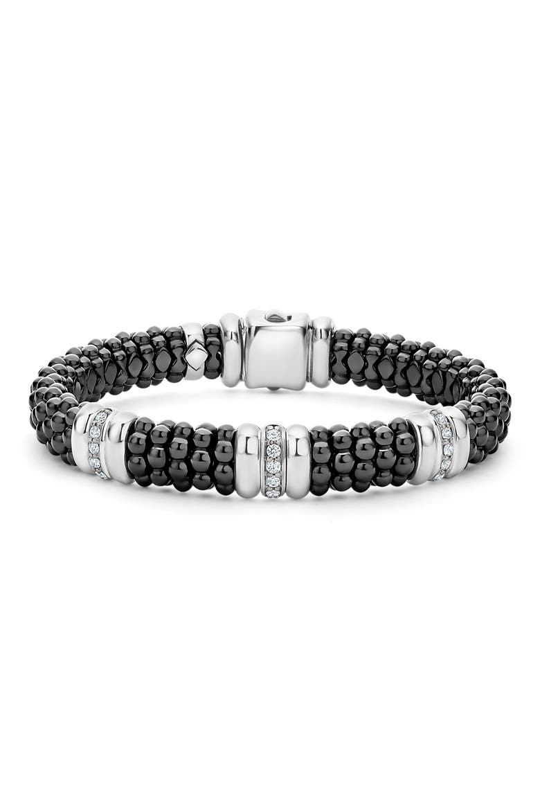 Black Caviar Ceramic Diamond Station Bracelet video