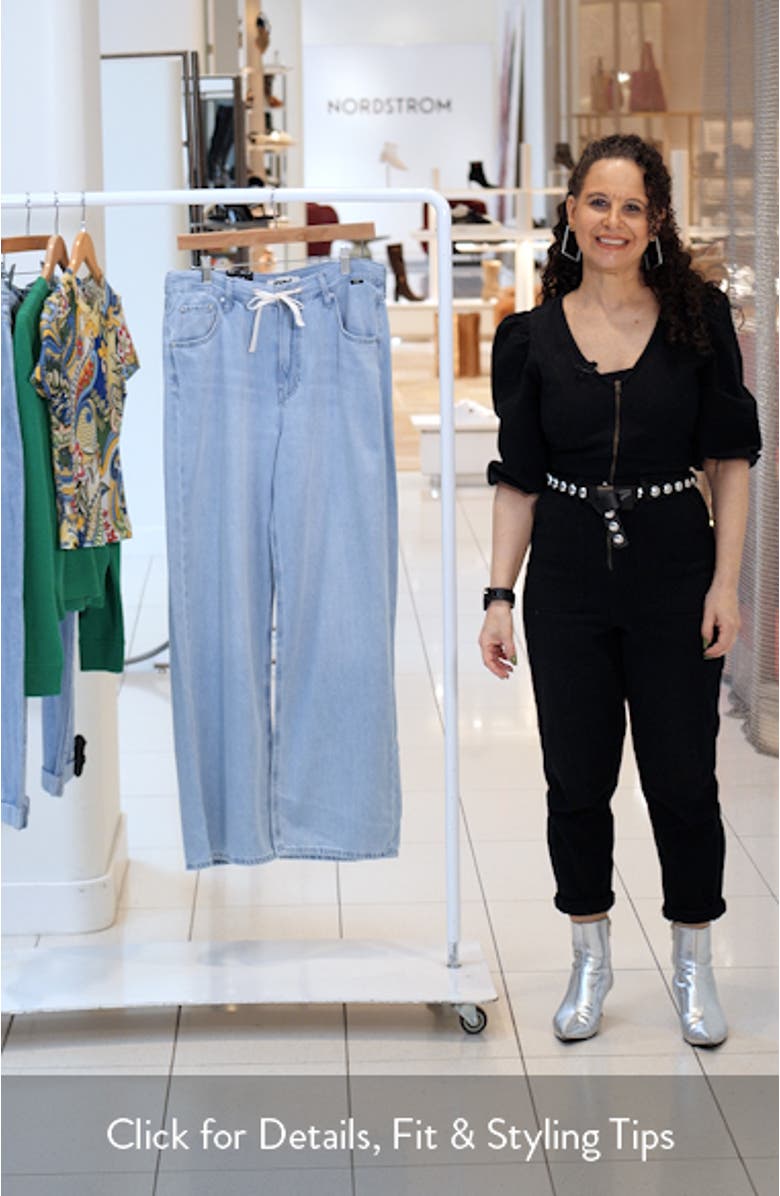 Nella Wide Leg Drawstring Jeans, sales video thumbnail