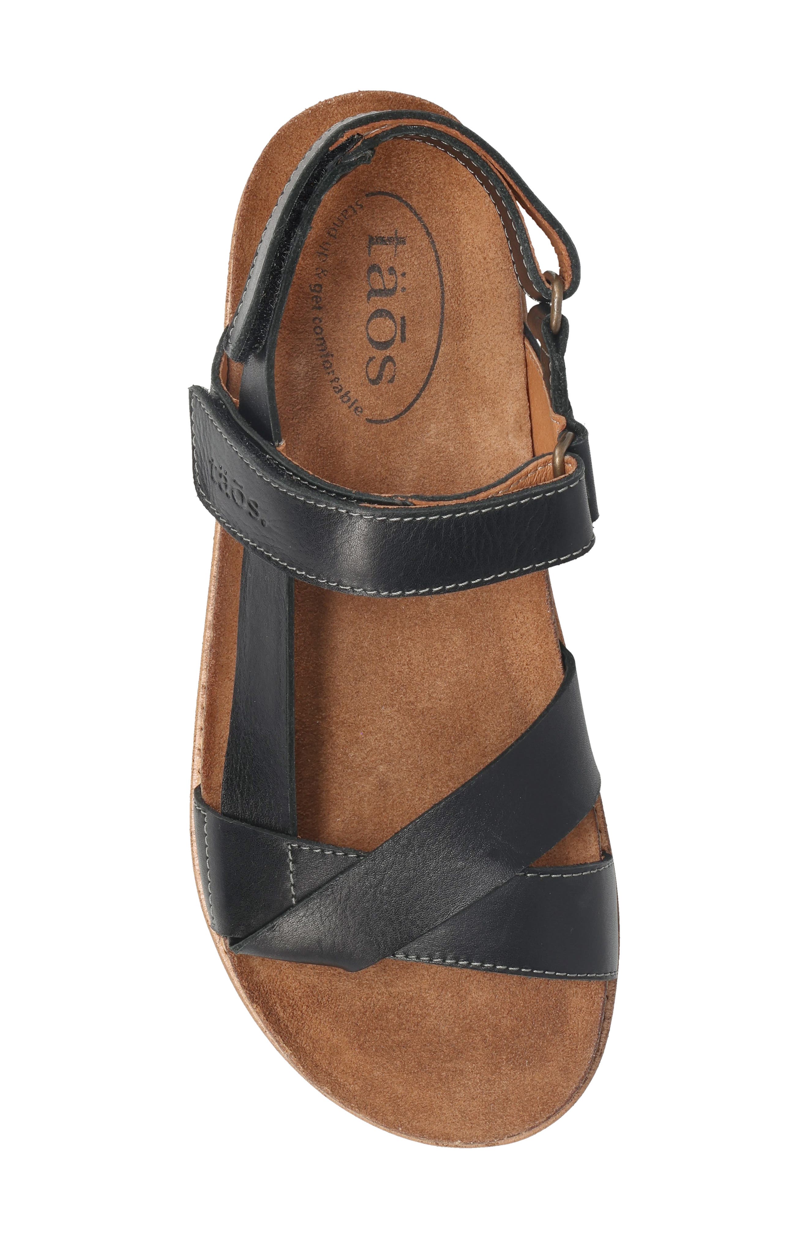 Taos Sideways Sandal, Alternate, color, Black