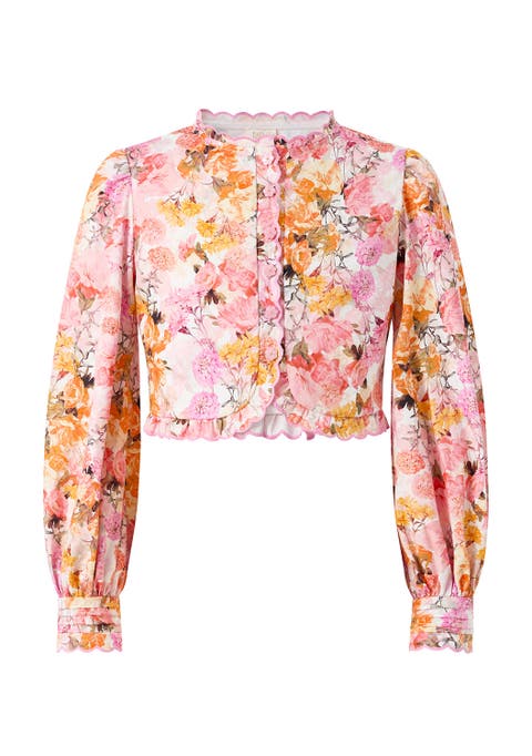 Alessia Cotton Sleeve Top (Toddler, Little Kid & Big Kid)