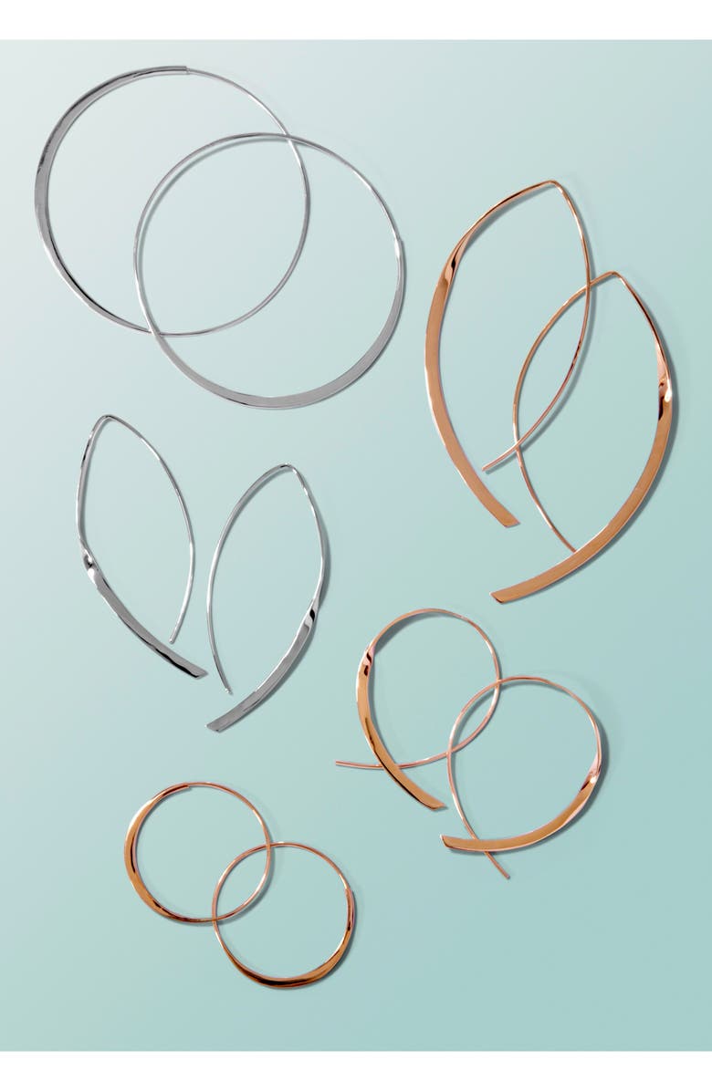 LANA Jewelry 'Flat Upside Down ' Hoop Earrings, Alternate, color, 
