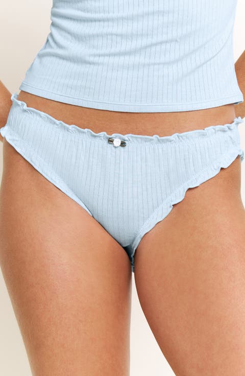 Dolly Lettuce Edge Rib Bikini Briefs