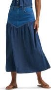 Wrangler Western Tiered Midi Skirt