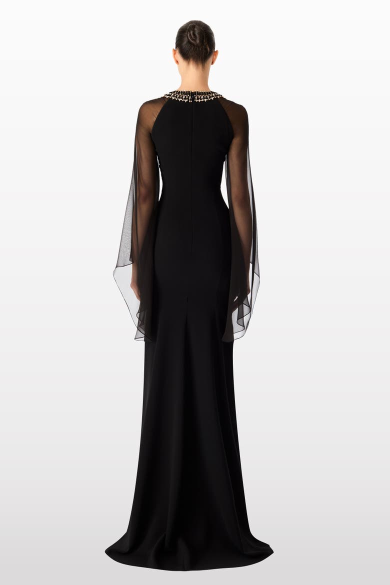 Charma Maxi Dress, Alternate, color, Liquorice