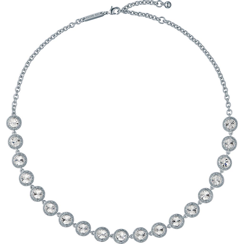Ted Baker Solanna Solitaire Sparkle Crystal Necklace In Metallic