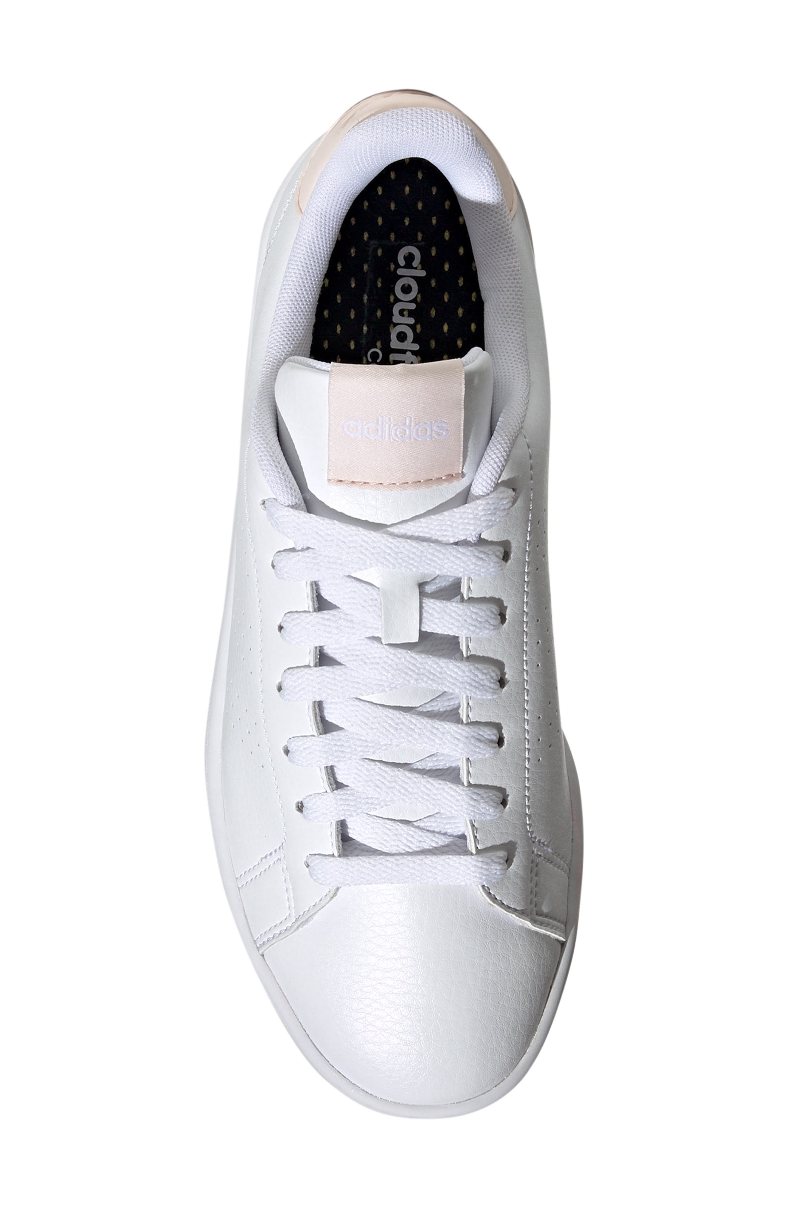 adidas Advance Tennis Sneaker, Alternate, color, White/ White/ Wonder Quartz