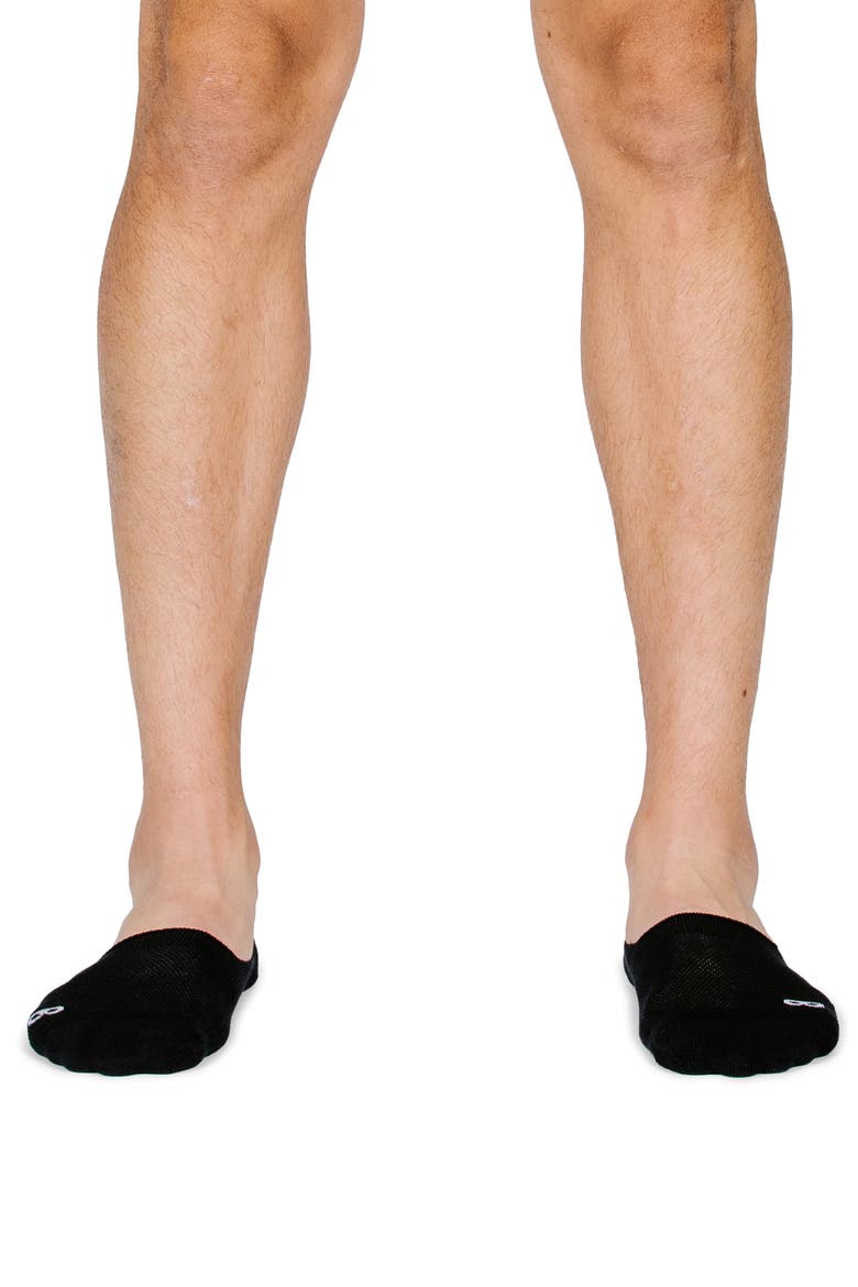 3-Pack No-Show Socks, Alternate, color, BLACK/WHITE