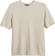 Emporio Armani Short Sleeve Basket Stitch Sweater