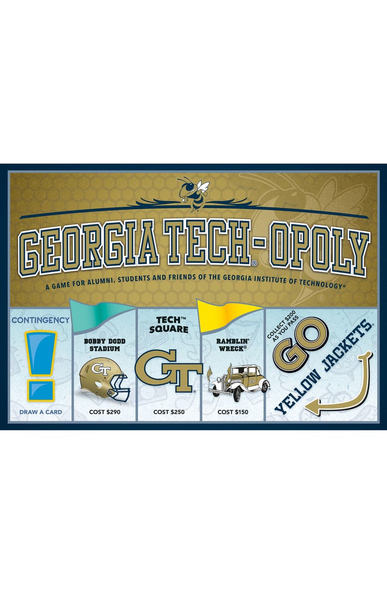 Late for the Sky Georgia Tech-Opoly Monopoly Board Game, Main, color, Multicolored