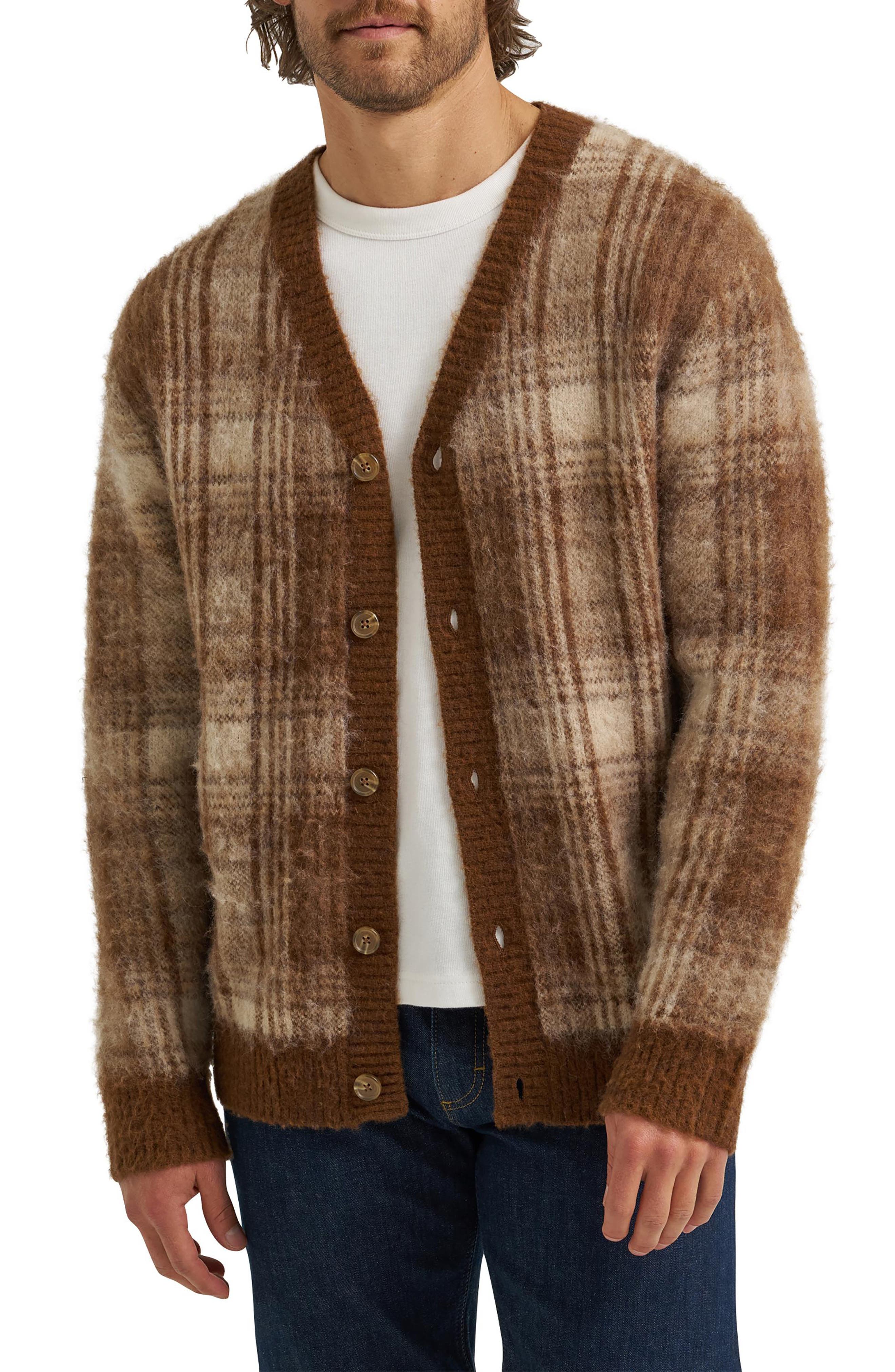 Plaid Oversize Cardigan