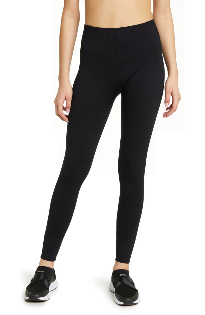 Zella Hailey Rib High Waist Leggings, Main, color,