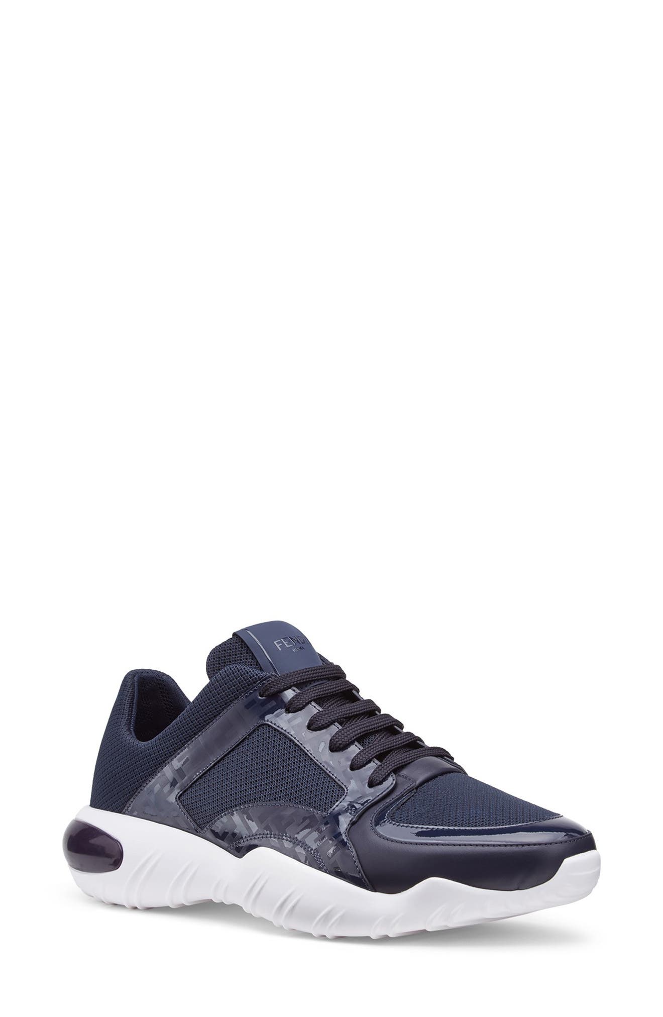 Fendi FF Mid Top Sneaker, Main, color, 