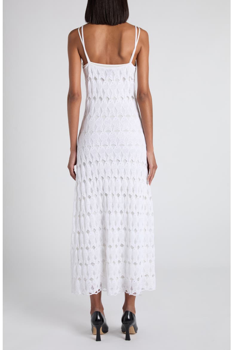 Cotton & Silk Fish Lace Slipdress, Alternate, color, 9071 CHALK