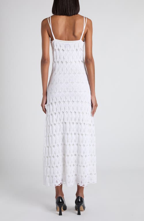 Bottega Veneta Fish Lace Sleeveless Dress In Gray