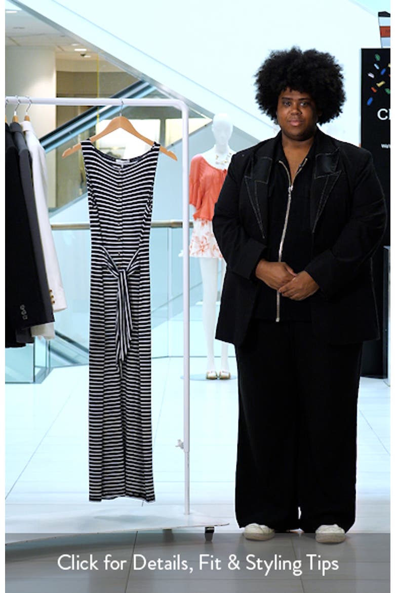 The Knit Tie Waist Sleeveless Maxi Dress video