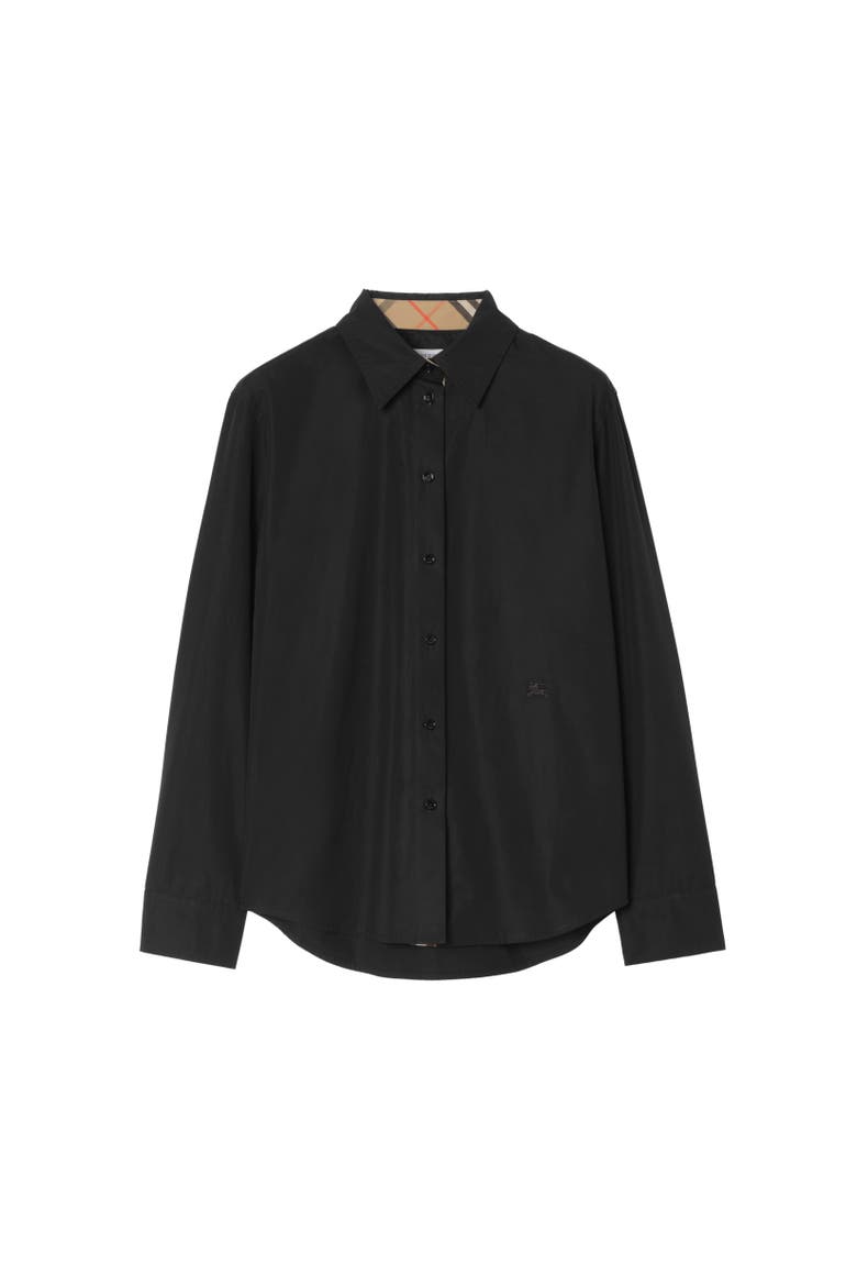 Classic Fit Cotton Poplin Shirt, Alternate, color, Black