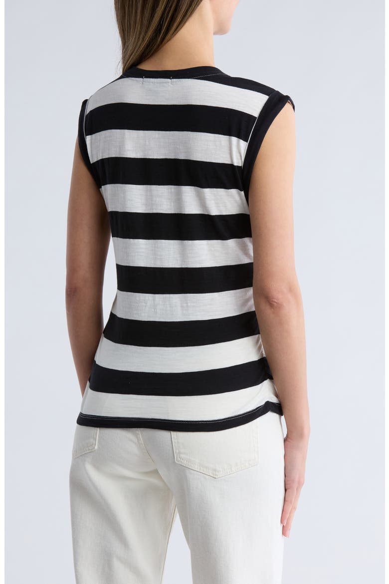 Ruched Side Muscle Tank, Alternate, color, BLACKMILK