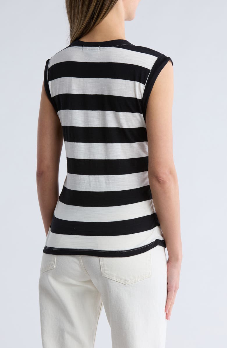 Sanctuary Ruched Side Muscle Tank, Alternate, color, Blackmilk