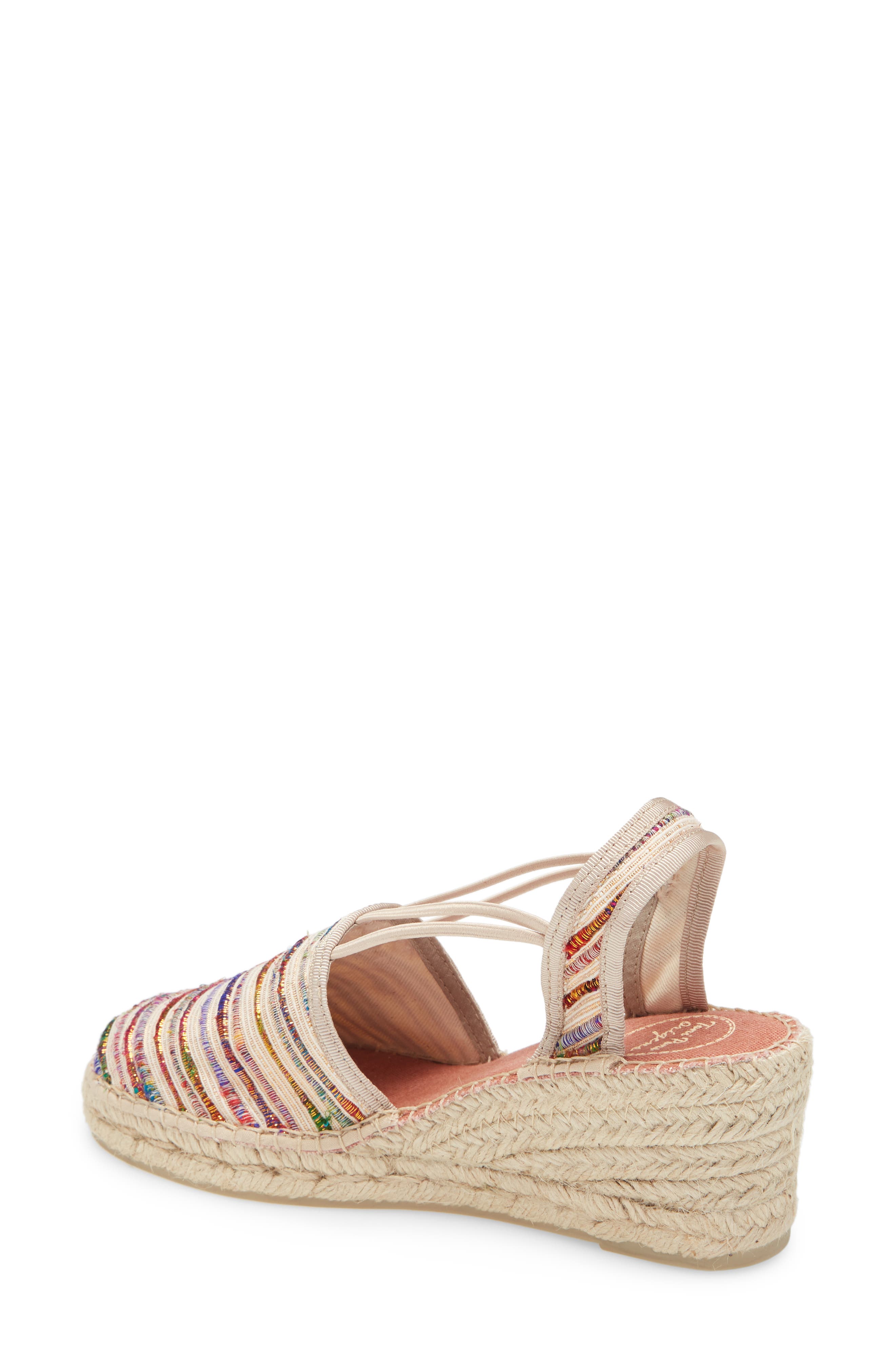 Toni Pons Tania Espadrille Wedge, Alternate, color, Multi Fabric