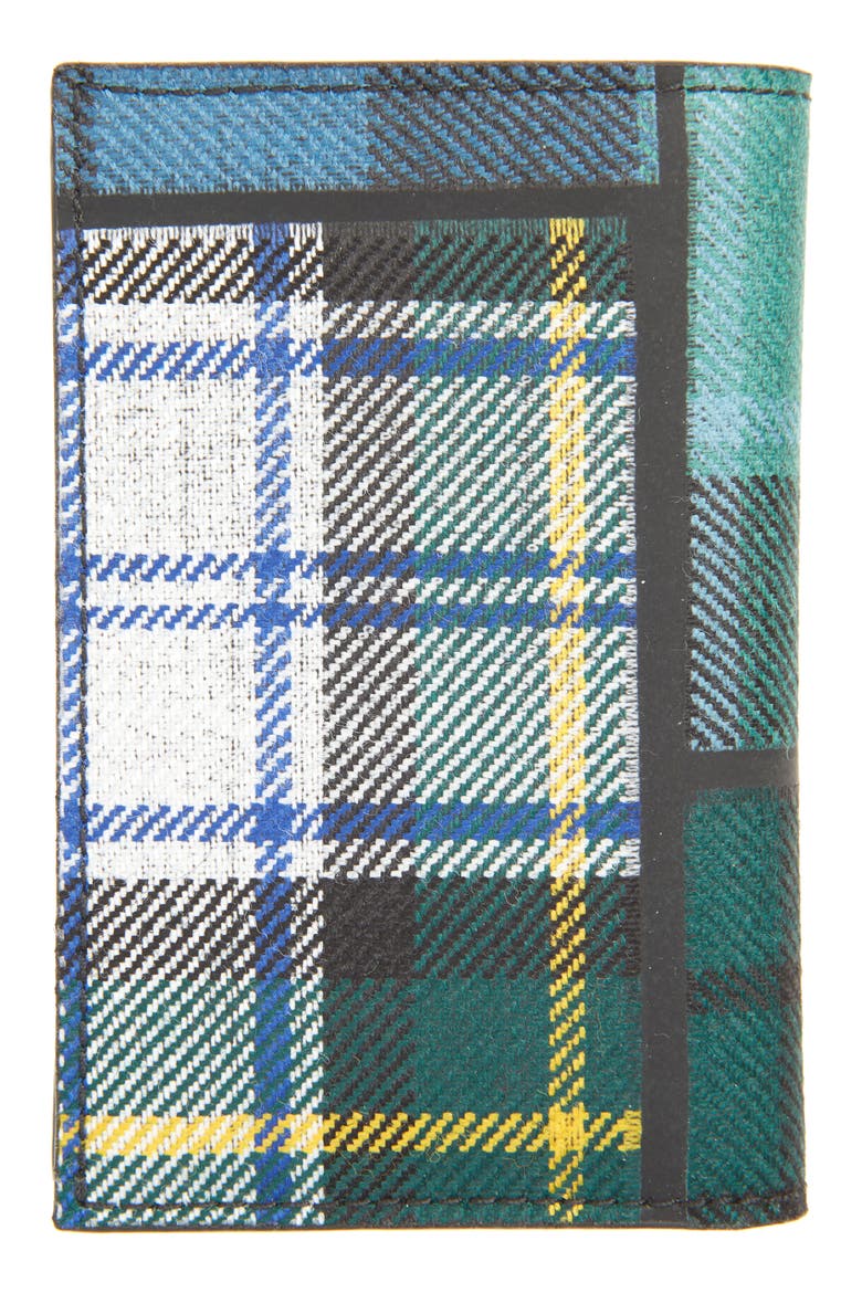 Tartan Patchwork Card Case, Alternate, color, GREEN