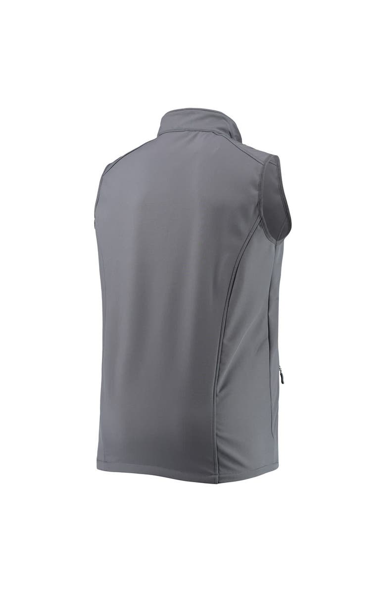 DUNBROOKE Men's Dunbrooke Heathered Charcoal Cleveland Browns Big & Tall Archer Softshell Full-Zip Vest, Alternate, color, Graphite