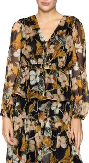 MELLODAY Chiffon Peplum Top