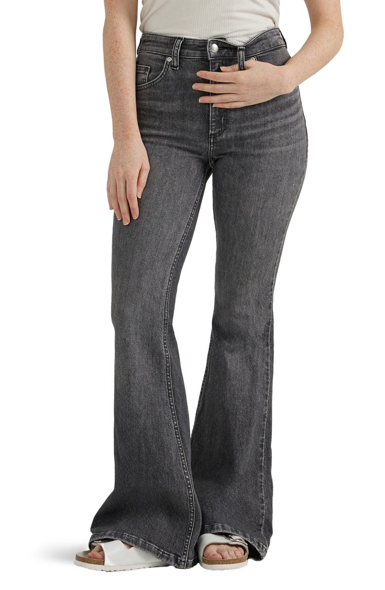 Lee High Waist Flare Leg Jeans, Main, color, One Dark Night